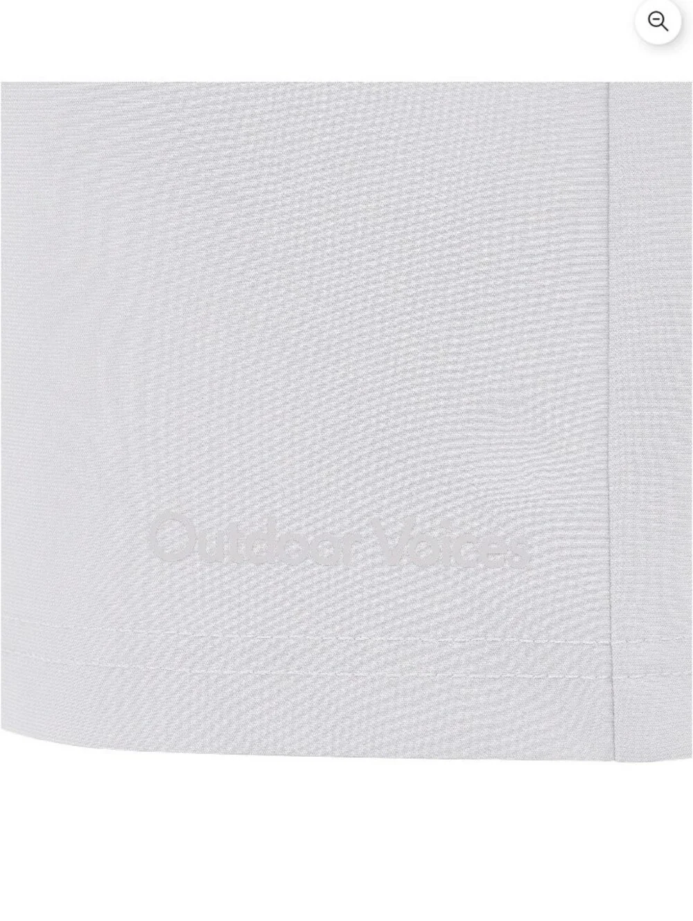 Outdoor Voices Men's HiFlex Shorts Light Grey Size Large NWT